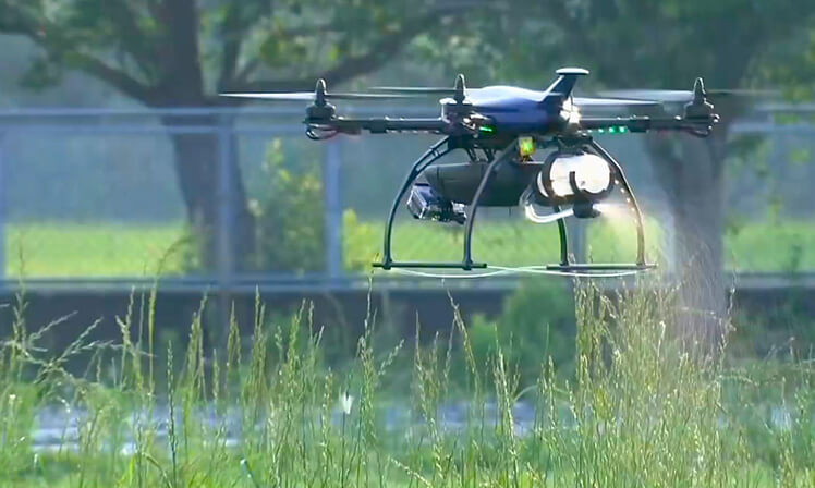 Drone da Optim atua no controle de pragas